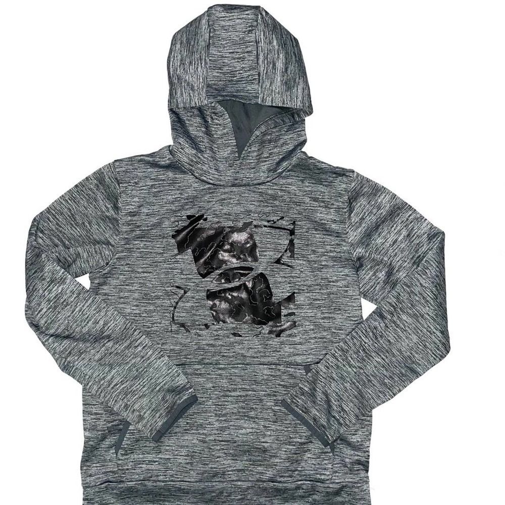 Under Armour Boys Sweatshirt Hoodie Gray Large